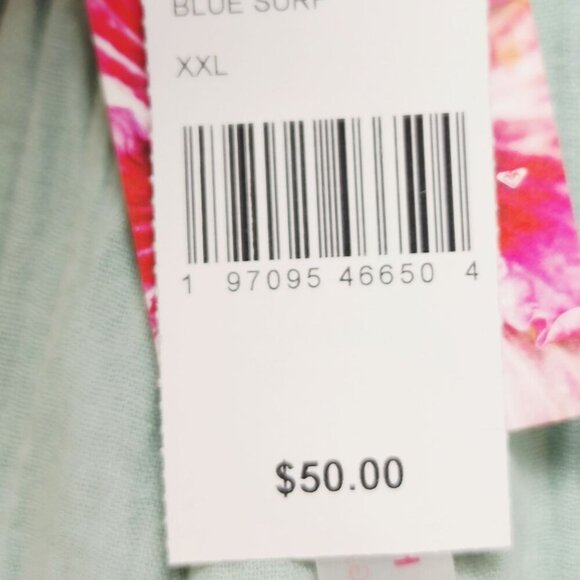 Roxy Womens Blue Surf Linen Shorts Size XXL - Picture 6 of 8